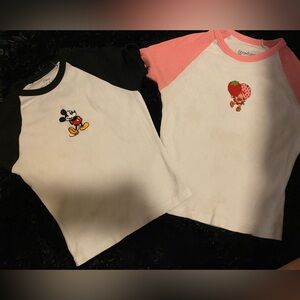 Disney Mickey Mouse Black and White Tee